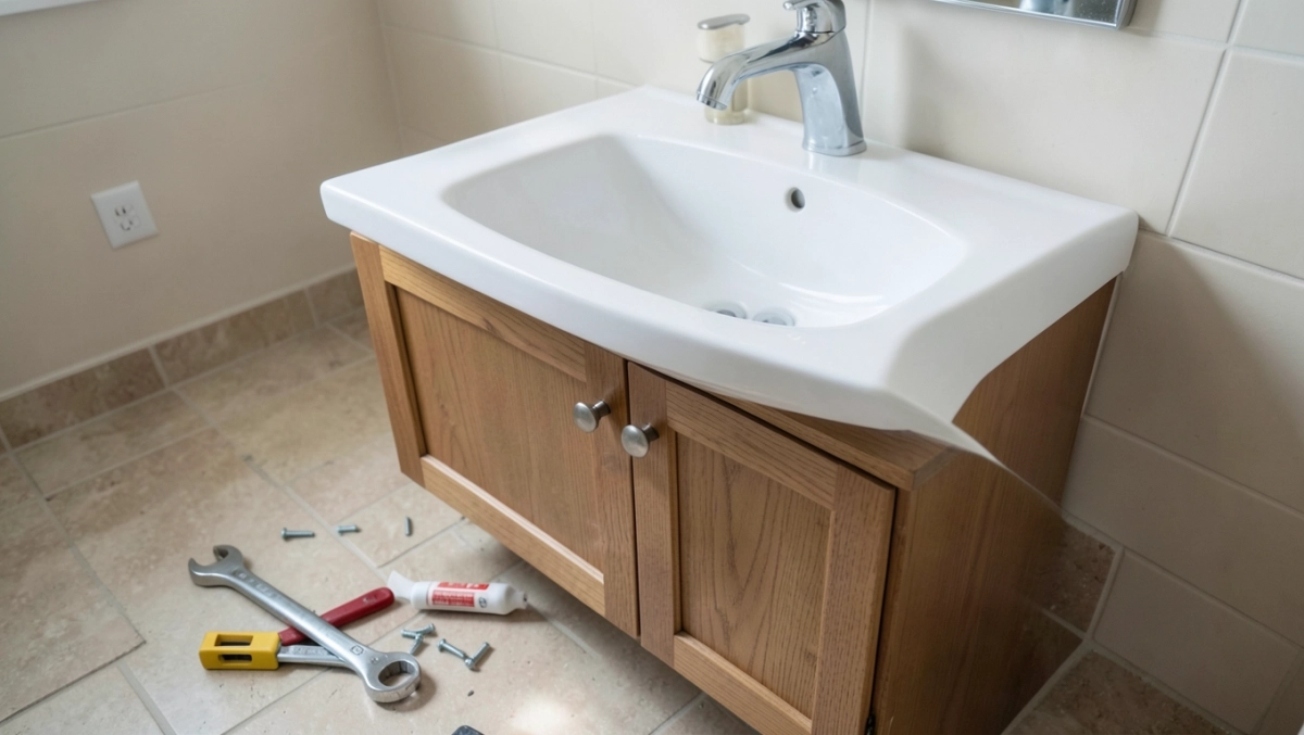Ile kosztuje montaż umywalki z szafką
