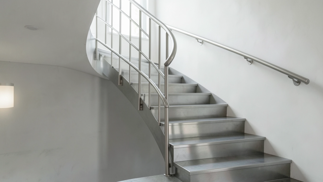 Koszt schodów zabiegowych na ramie stalowej